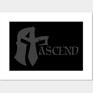 ASCEND Charcoal Grey Posters and Art